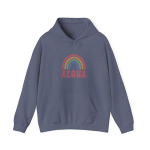 Aloha Rainbow Soft Unisex Heavy Blend™ Hooded Sweatshirt