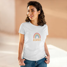 Load image into Gallery viewer, Aloha Rainbow Women&#39;s Midweight Cotton Tee