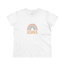 Load image into Gallery viewer, Aloha Rainbow Women&#39;s Midweight Cotton Tee