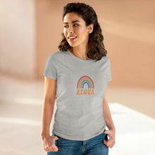 Load image into Gallery viewer, Aloha Rainbow Women&#39;s Midweight Cotton Tee