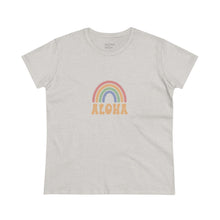 Load image into Gallery viewer, Aloha Rainbow Women&#39;s Midweight Cotton Tee