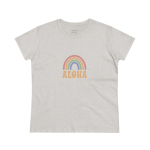 Aloha Rainbow Women's Midweight Cotton Tee