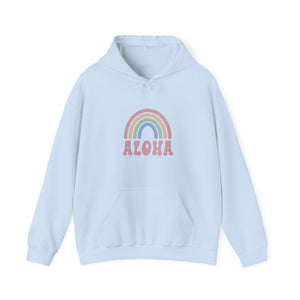 Aloha Rainbow Soft Unisex Heavy Blend™ Hooded Sweatshirt