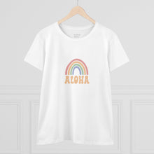 Load image into Gallery viewer, Aloha Rainbow Women&#39;s Midweight Cotton Tee