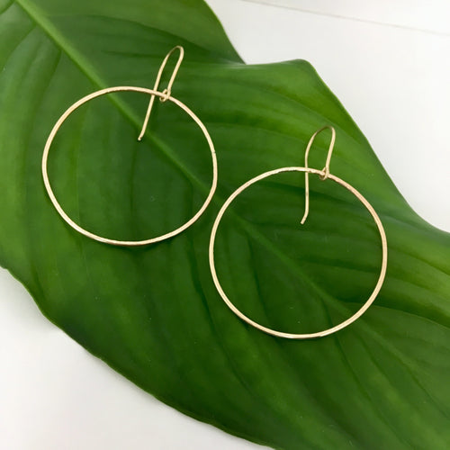 Small gold hoop earrings