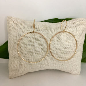 Small gold hoop earrings